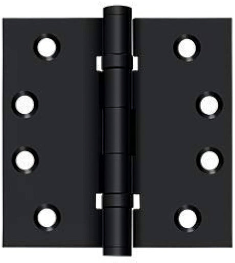 Deltana DSB4B19 DSB4B 4" x 4" Square Corner Ball Bearing Door Hinge Flat Black
