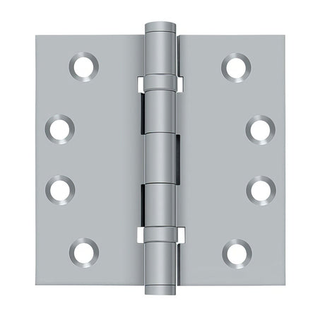 Deltana DSB4B26D DSB4B 4" x 4" Square Corner Ball Bearing Door Hinge Satin Chrome