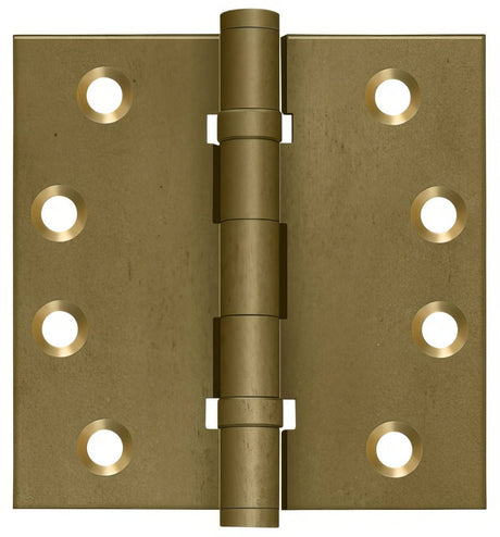 Deltana DSB4NB10BM DSB4NB 4" x 4" NRP Square Corner Ball Bearing Door Hinge Bronze Medium