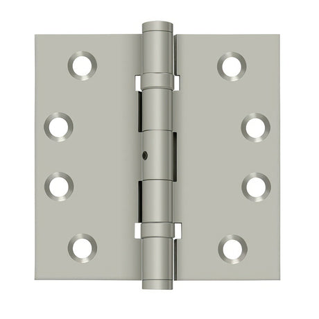 Deltana DSB4NB15 DSB4NB 4" x 4" NRP Square Corner Ball Bearing Door Hinge Satin Nickel
