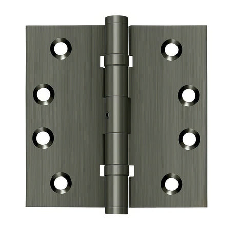 Deltana DSB4NB15A DSB4NB 4" x 4" NRP Square Corner Ball Bearing Door Hinge Antique Nickel