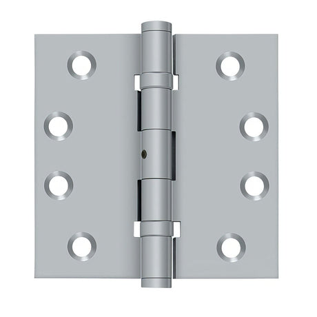 Deltana DSB4NB26D DSB4NB 4" x 4" NRP Square Corner Ball Bearing Door Hinge Satin Chrome