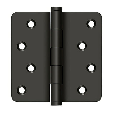 Deltana DSB4R410B-RZ DSB4R4-RZ 4" x 4" 1/4" Radius Corner Ball Bearing Door Hinge Oil Rubbed Bronze