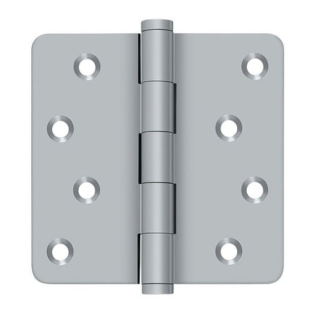 Deltana DSB4R426D-RZ DSB4R4-RZ 4" x 4" 1/4" Radius Corner Ball Bearing Door Hinge Satin Chrome
