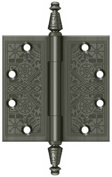 Deltana DSBP45U15A DSBP45 4-1/2" x 4-1/2" Square Corner Door Hinge Antique Nickel