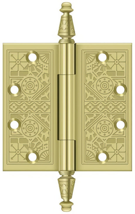 Deltana DSBP45U3 DSBP45 4-1/2" x 4-1/2" Square Corner Door Hinge Polished Brass
