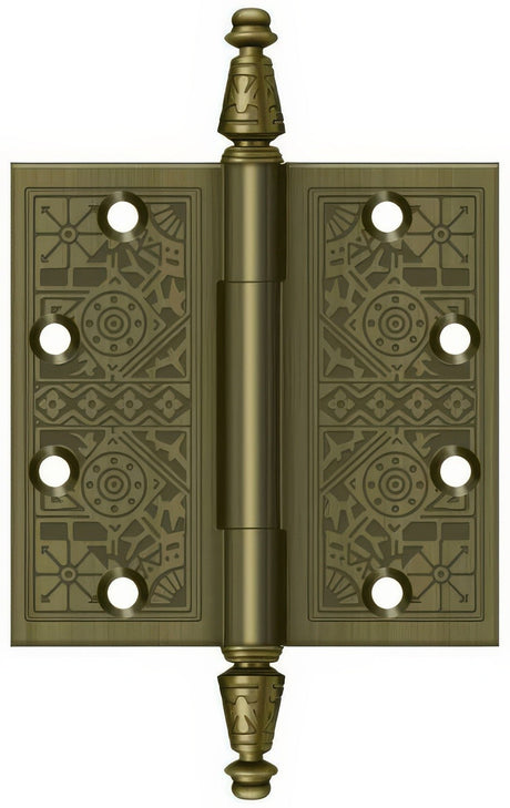 Deltana DSBP45U5 DSBP45 4-1/2" x 4-1/2" Square Corner Door Hinge Antique Brass