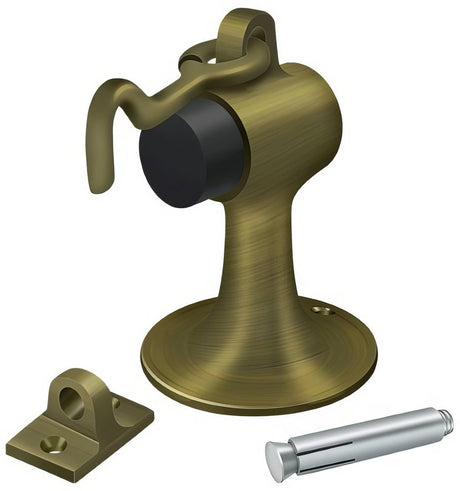 Deltana DSF444U5 antique brass floor door stop