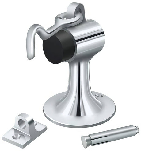 Deltana DSF444U26 polished chrome floor door stop