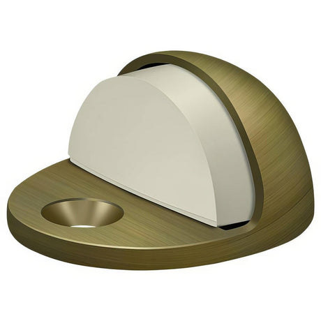 Deltana DSLP316U5 DSLP316 Low Profile Dome Door Stop Antique Brass