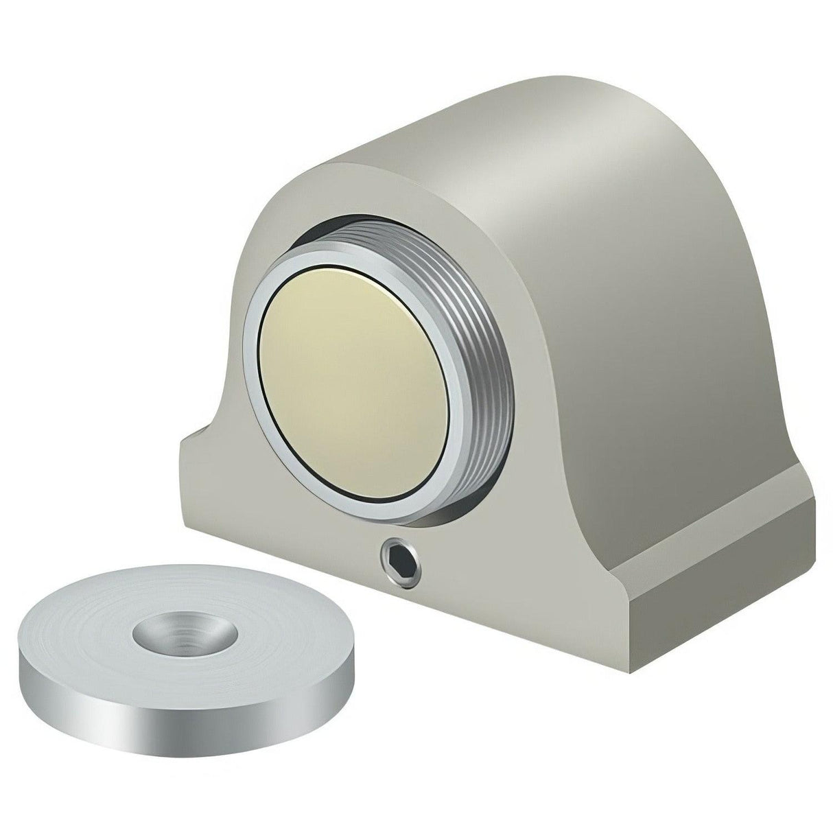 Deltana DSM125U15 DSM125 Magnetic Dome Door Stop And Catch Satin Nickel