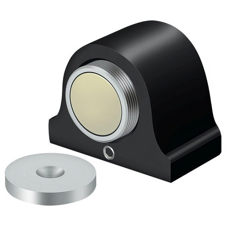 Deltana DSM125U19 DSM125 Magnetic Dome Door Stop And Catch Black