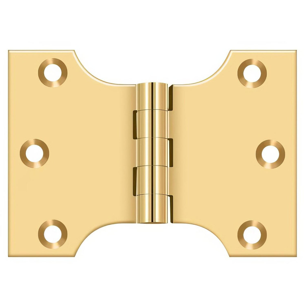Deltana DSPA3040CR003 DSPA3040 3" x 4" NRP Square Corner Door Hinge Lifetime Polished Brass