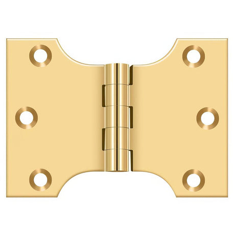 Deltana DSPA3040CR003 DSPA3040 3" x 4" NRP Square Corner Door Hinge Lifetime Polished Brass