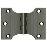 Deltana DSPA3040U15A DSPA3040 3" x 4" NRP Square Corner Door Hinge Antique Nickel
