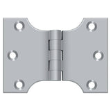Deltana DSPA3040U26D DSPA3040 3" x 4" NRP Square Corner Door Hinge Brushed Chrome