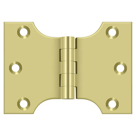 Deltana DSPA3040U3 DSPA3040 3" x 4" NRP Square Corner Door Hinge Polished Brass
