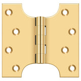 Deltana DSPA4040CR003 DSPA4040 4" x 4" NRP Square Corner Door Hinge Lifetime Polished Brass