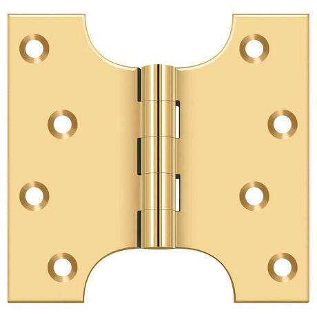 Deltana DSPA4040CR003 DSPA4040 4" x 4" NRP Square Corner Door Hinge Lifetime Polished Brass