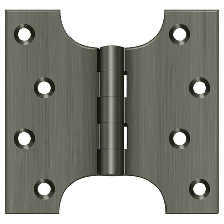 Deltana DSPA4040U15A DSPA4040 4" x 4" NRP Square Corner Door Hinge Antique Nickel