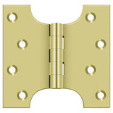 Deltana DSPA4040U3 DSPA4040 4" x 4" NRP Square Corner Door Hinge Polished Brass