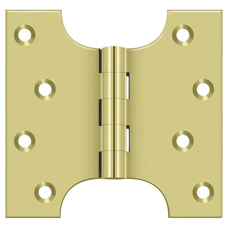 Deltana DSPA4040U3 DSPA4040 4" x 4" NRP Square Corner Door Hinge Polished Brass