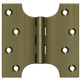 Deltana DSPA4040U5 DSPA4040 4" x 4" NRP Square Corner Door Hinge Antique Brass