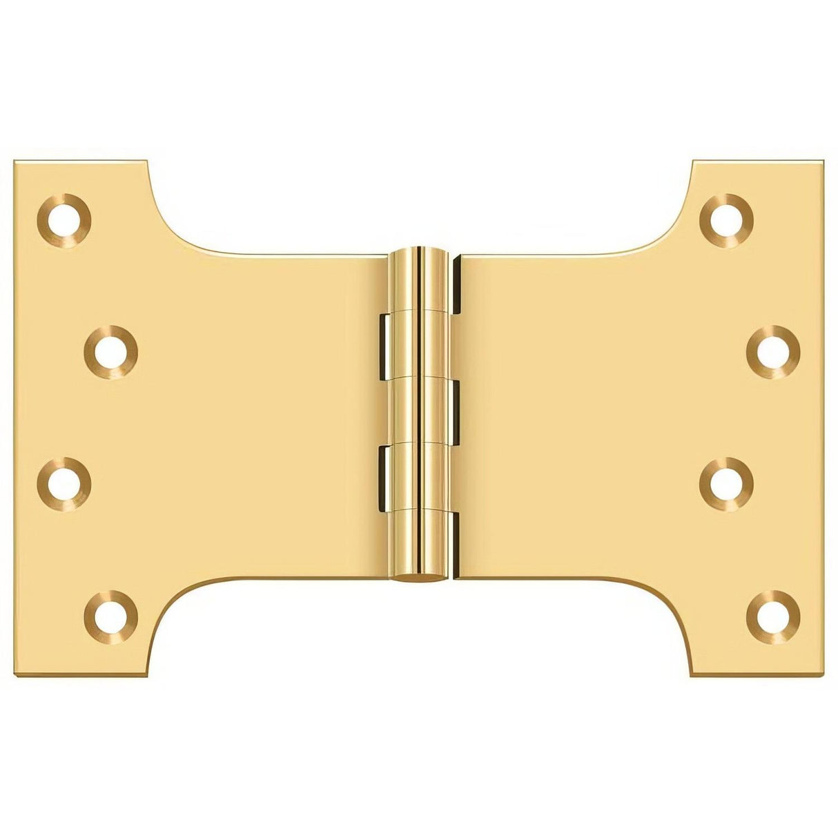 Deltana DSPA4060CR003 DSPA4060 4" x 6" NRP Square Corner Door Hinge Lifetime Polished Brass