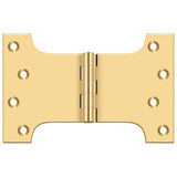 Deltana DSPA4060CR003 DSPA4060 4" x 6" NRP Square Corner Door Hinge Lifetime Polished Brass