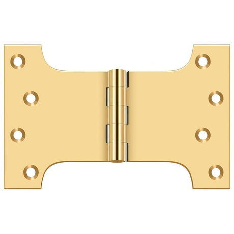 Deltana DSPA4060CR003 DSPA4060 4" x 6" NRP Square Corner Door Hinge Lifetime Polished Brass