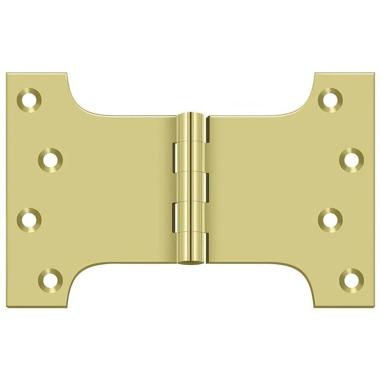 Deltana DSPA4060U3 DSPA4060 4" x 6" NRP Square Corner Door Hinge Polished Brass