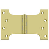 Deltana DSPA4060U3 DSPA4060 4" x 6" NRP Square Corner Door Hinge Polished Brass
