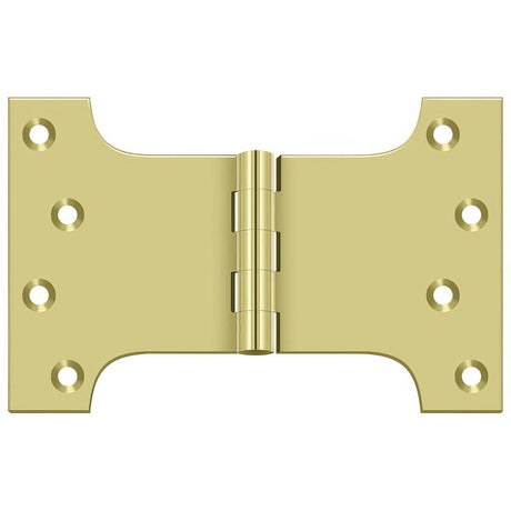 Deltana DSPA4060U3 DSPA4060 4" x 6" NRP Square Corner Door Hinge Polished Brass