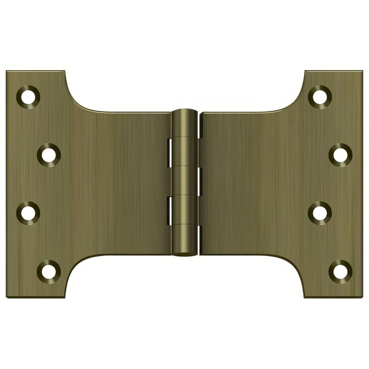 Deltana DSPA4060U5 DSPA4060 4" x 6" NRP Square Corner Door Hinge Antique Brass
