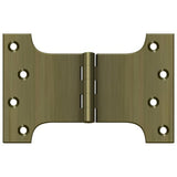 Deltana DSPA4060U5 DSPA4060 4" x 6" NRP Square Corner Door Hinge Antique Brass