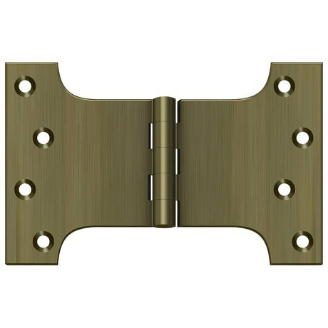 Deltana DSPA4060U5 DSPA4060 4" x 6" NRP Square Corner Door Hinge Antique Brass