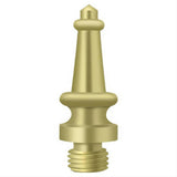 Deltana DSST3 DSST 1-3/16" Steeple Tip Finials Polished Brass