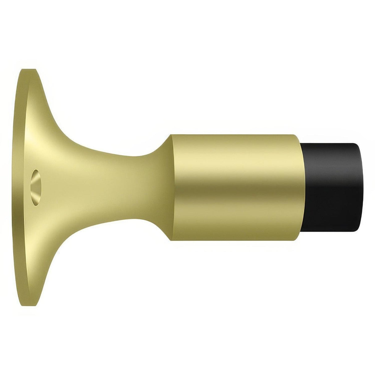 Deltana DSW325U3 DSW325 3-1/4" x 2-1/4" Wall Mount Door Stop Polished Brass