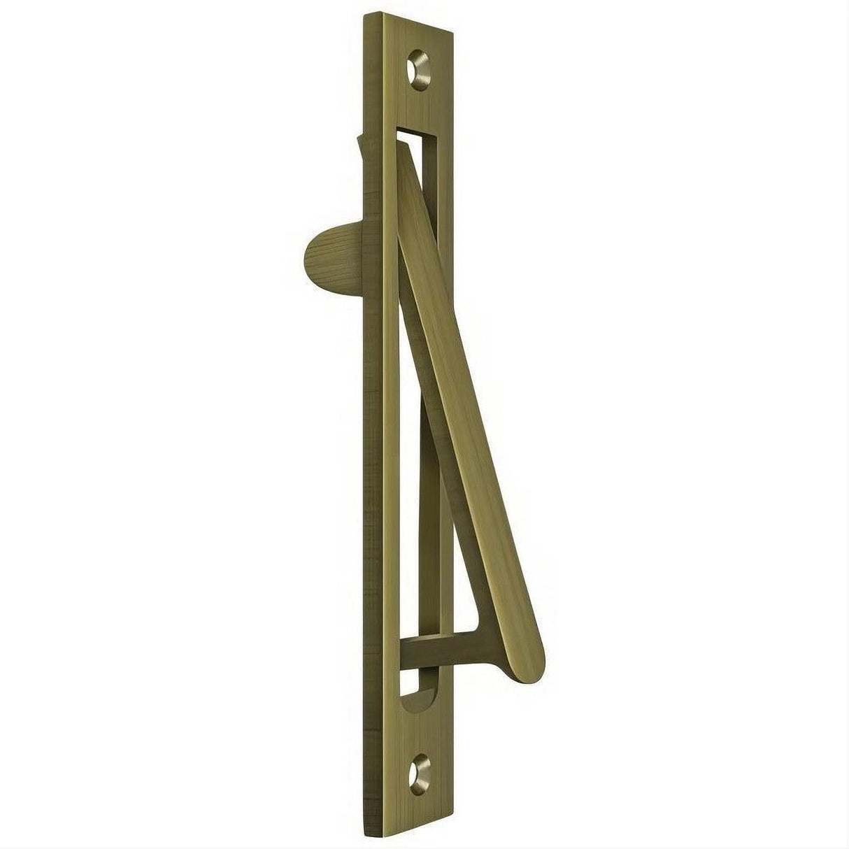 Deltana EP6125U5 EP6125 HD Pocket Door Flush Edge Pull Antique Brass