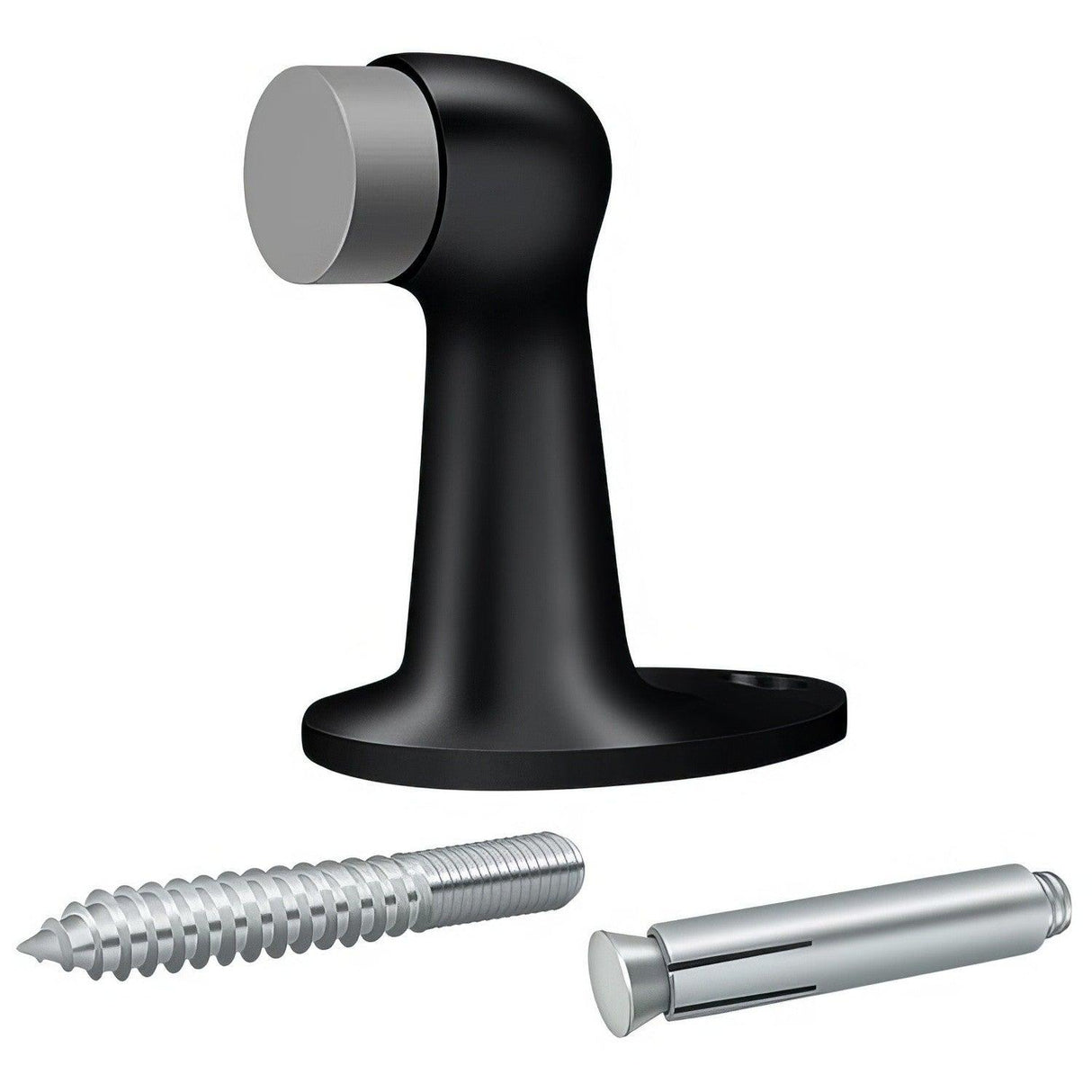 Deltana FDB278U19 FDB278 2-7/8" Floor Mounted Door Stop Paint Black
