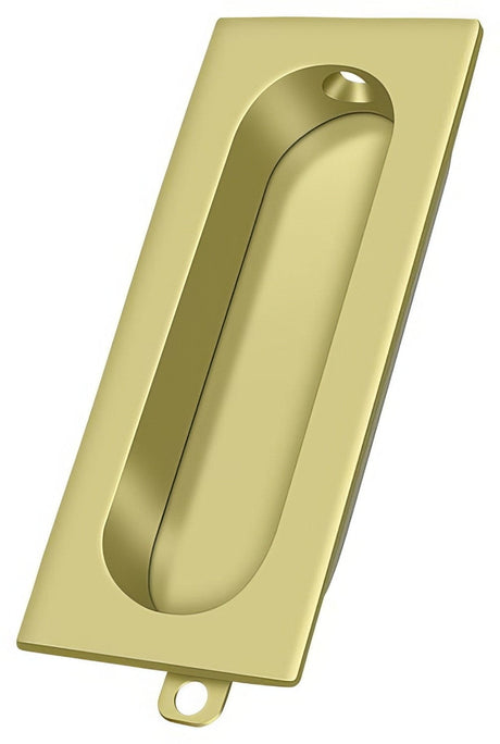 Deltana FP222U3 polished brass flush pull