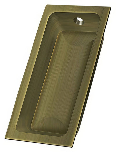 Deltana FP227U5 antique brass flush pull