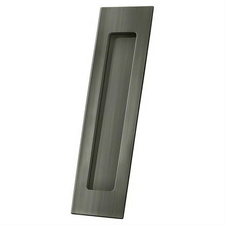 Deltana FP7178U15A FP7178 Solid Brass 7" Rectangular Flush Pull Antique Nickel