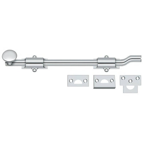 Deltana FPG1226 FPG12 12" HD Offset Surface Bolt Chrome
