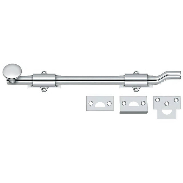 Deltana FPG1226 FPG12 12" HD Offset Surface Bolt Chrome