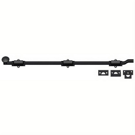 Deltana FPG2619 FPG26 26" HD Offset Surface Bolt Paint Black