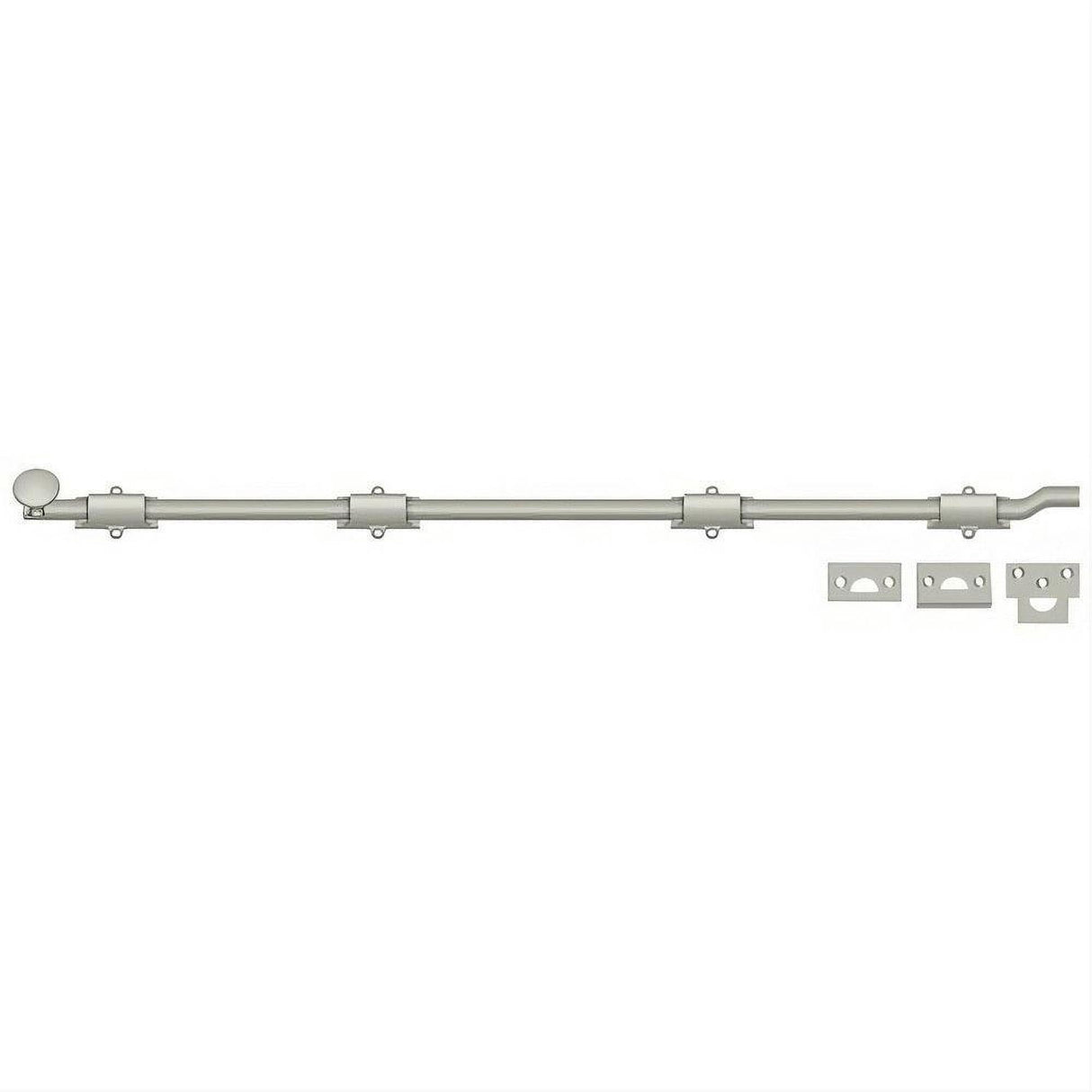 Deltana FPG4215 FPG42 42" HD Offset Surface Bolt Satin Nickel
