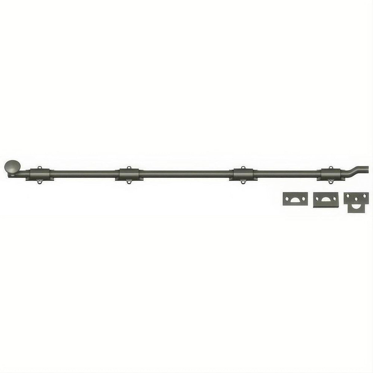Deltana FPG4215A FPG42 42" HD Offset Surface Bolt Antique Nickel