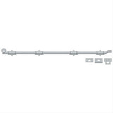 Deltana FPG4226D FPG42 42" HD Offset Surface Bolt Satin Chrome