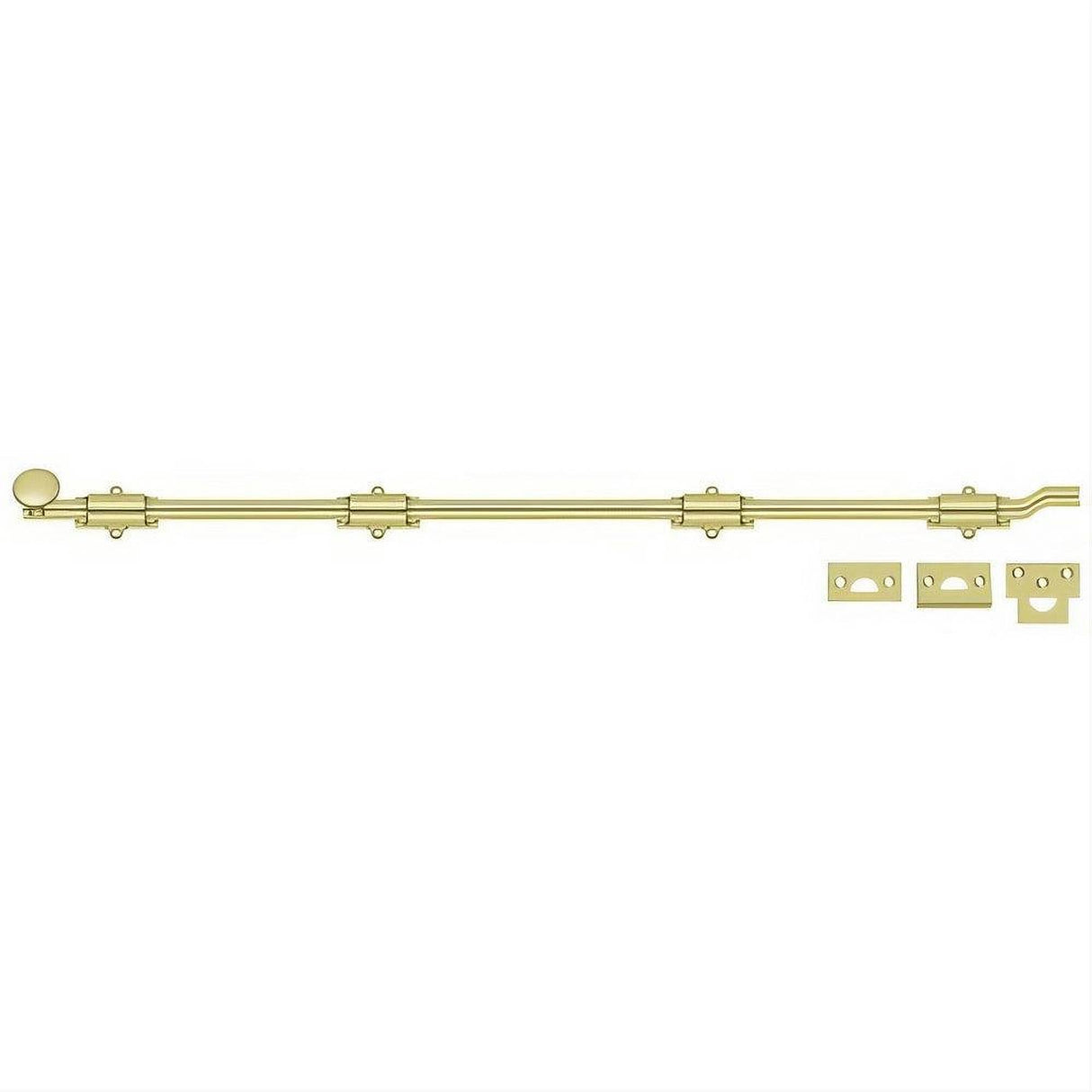 Deltana FPG423 FPG42 42" HD Offset Surface Bolt Polished Brass